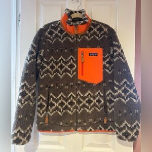 PATAGONIA CLASSIC RETRO-X FLEECE JACKET WOMEN'S Sweet Cedar Brown Size Small